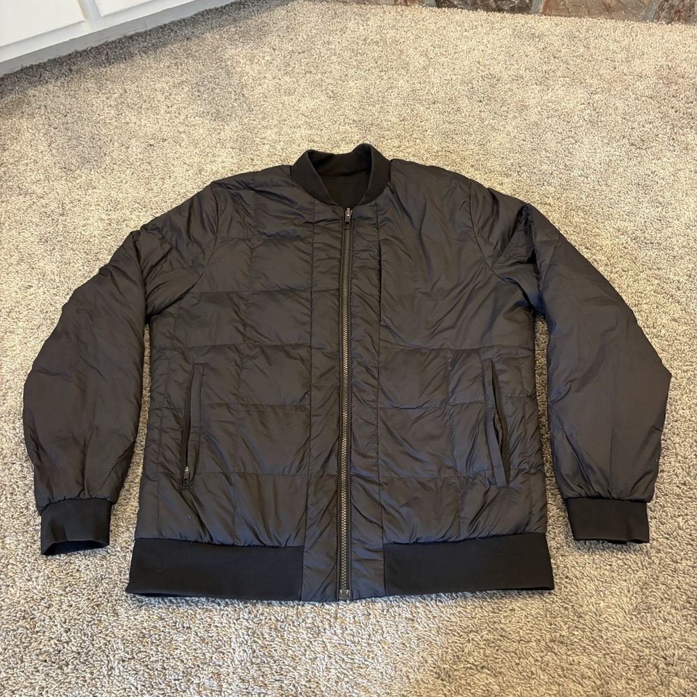 Lululemon Jacket Men's About Face Bomber Puffer Minimalist Large L Goose Down